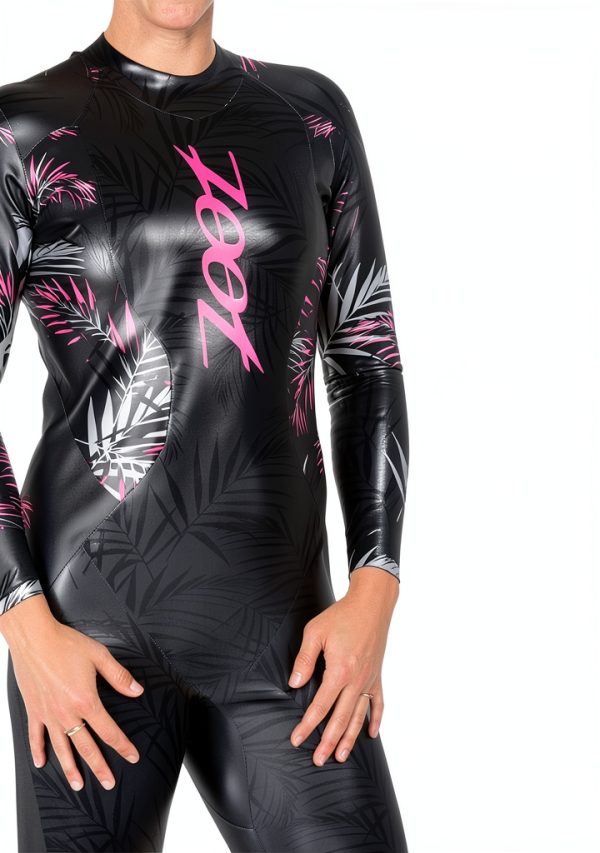 Zoot Women's Triathlon Wetsuit Pink Palm Neoprene-1