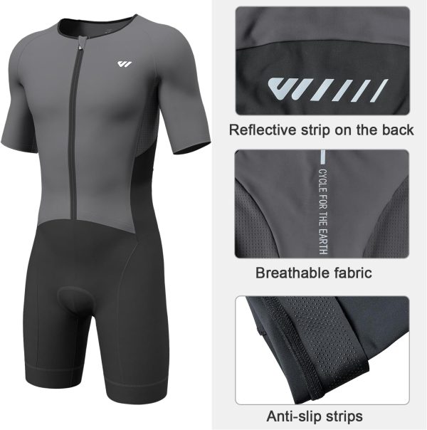 Logas Men's Triathlon Suit Breathable Design-3