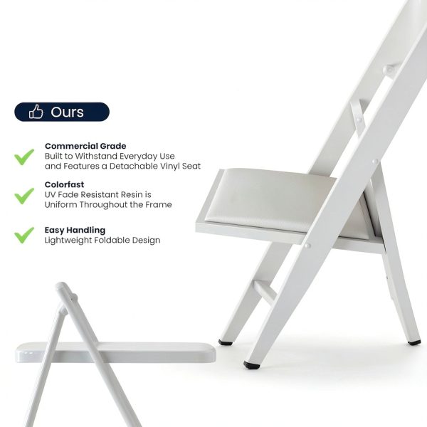 Flash Furniture White Resin Folding Chairs-6