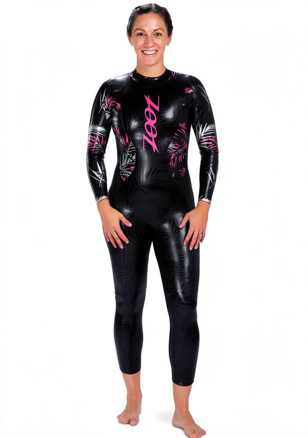 Zoot Women's Triathlon Wetsuit Pink Palm Neoprene-0