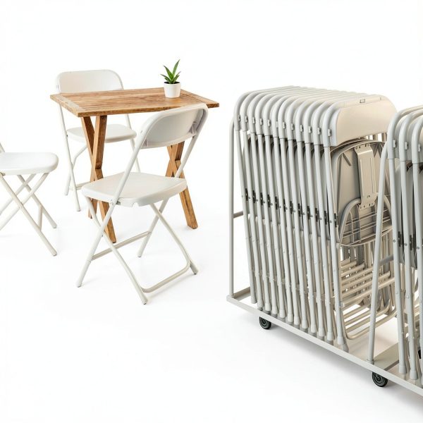 Folding Chair Our Modern Space White Lightweight-5