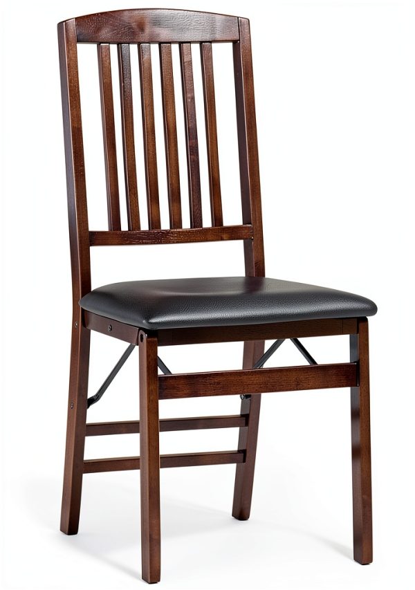 Linon Mission Back Folding Chair Set of 2 Brown-0