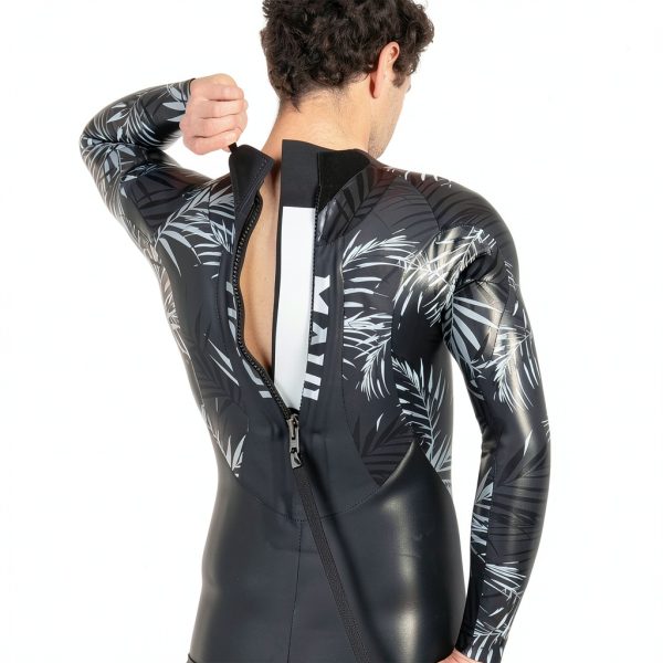 Maui Triathlon Wetsuit Zoot Silver Palm Men's-4