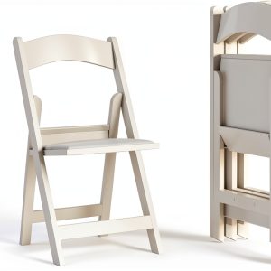 Flash Furniture White Resin Folding Chairs-0