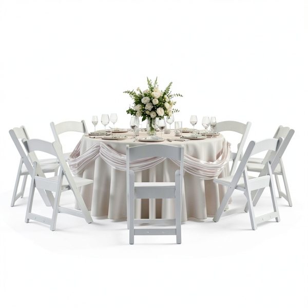 Flash Furniture White Resin Folding Chairs-4