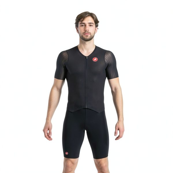 Castelli Men's Cycling Speed Suit Black Microfiber-1