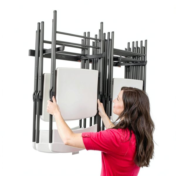 Wall Mounted Chair Rack Lifetime Steel Foldable-3
