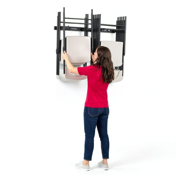 Wall Mounted Chair Rack Lifetime Steel Foldable-6