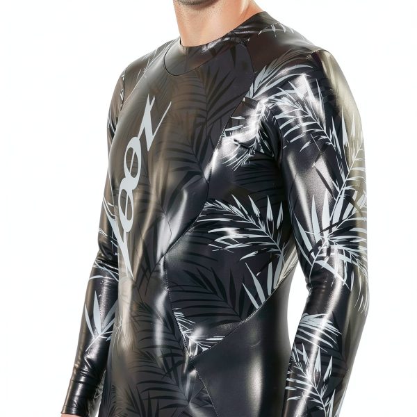 Maui Triathlon Wetsuit Zoot Silver Palm Men's-3