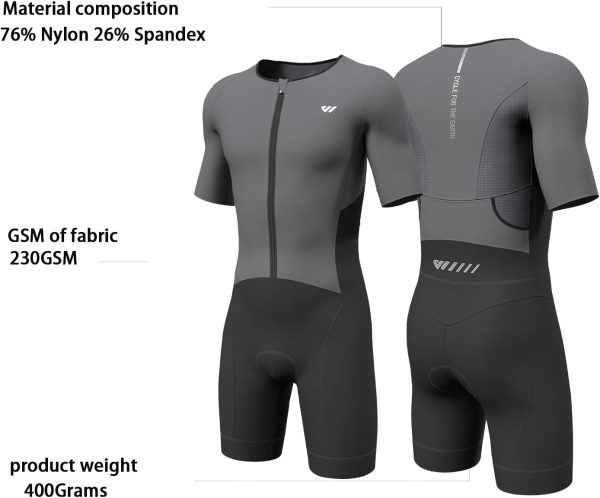 Logas Men's Triathlon Suit Breathable Design-4