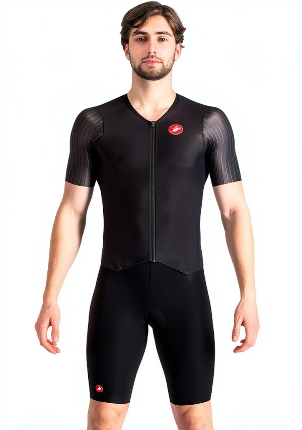 Castelli Men's Cycling Speed Suit Black Microfiber-0