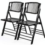 VINGLI bamboo folding chair rustic black-0