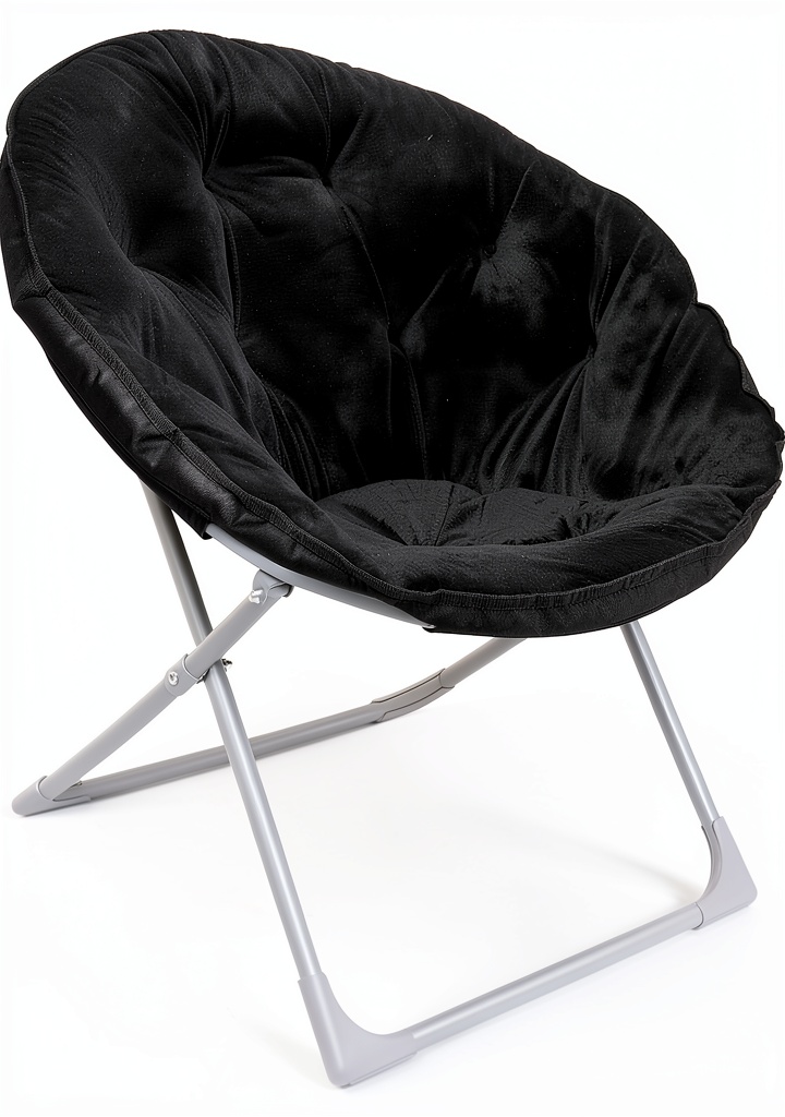 Installing Amazon Basics Black Folding Chair for Adults on a wooden desk