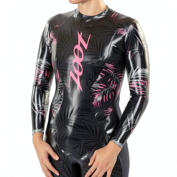Zoot Women's Triathlon Wetsuit Pink Palm Neoprene-3