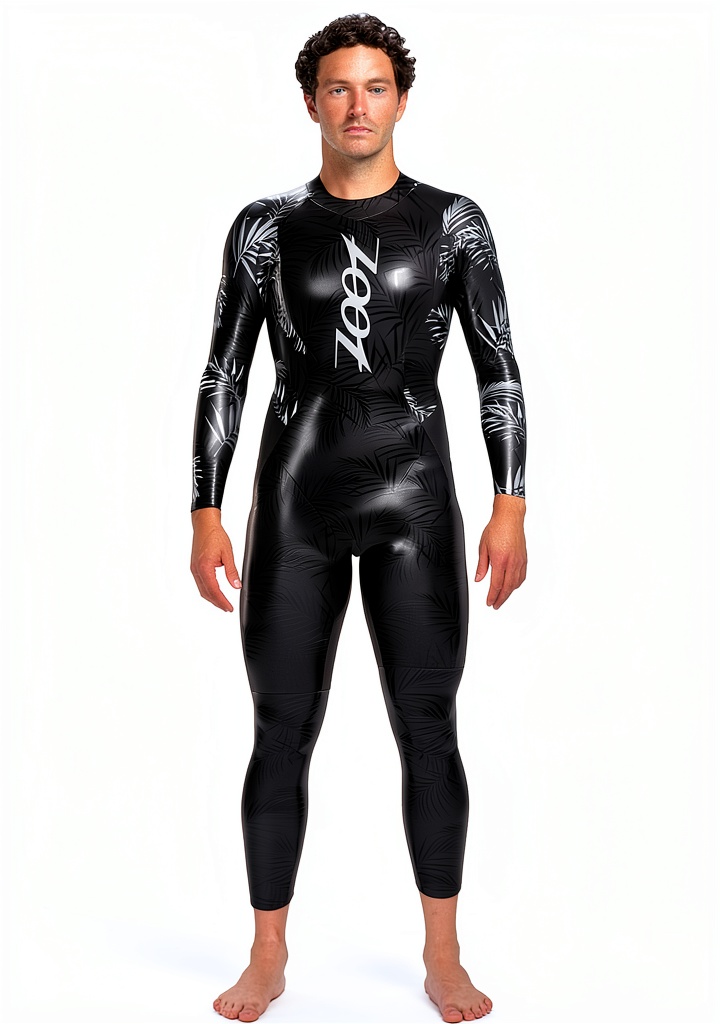 Unboxing Zoot Maui Triathlon Wetsuit Silver Palm on a beach table