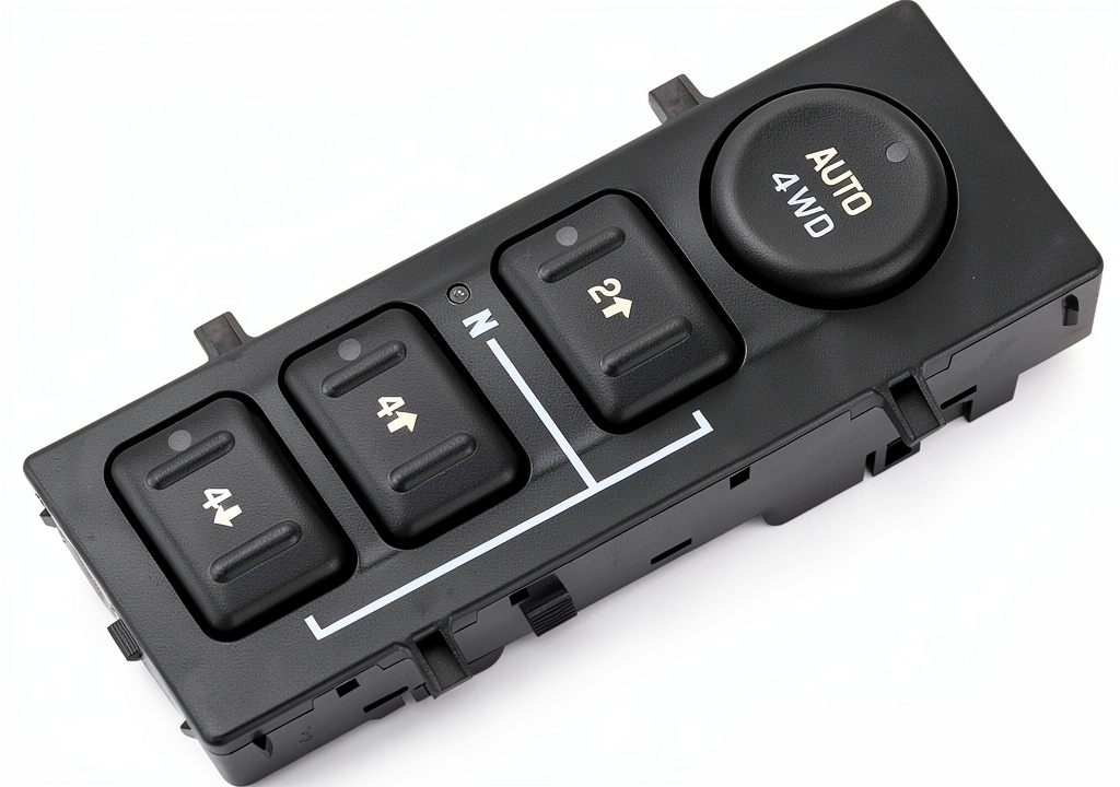 ZAPOSTS 4WD switch installed in a Chevrolet Silverado dashboard