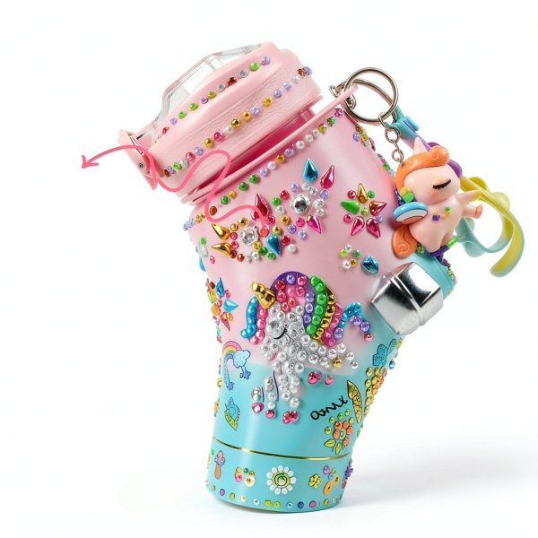 Bemetu Unicorn DIY Water Bottle Kit 600ml Leakproof Kids Bottle-3