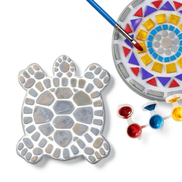 Stepping Stone Craft Kit Dan&Darci Large Multicolored Set 5 Designs-2