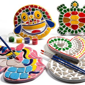 Stepping Stone Craft Kit Dan&Darci Large Multicolored Set 5 Designs-0