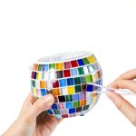 Mosaic Candle Holder Kit ONE TO FOUR DIY Craft Glass Mosaic Design-0