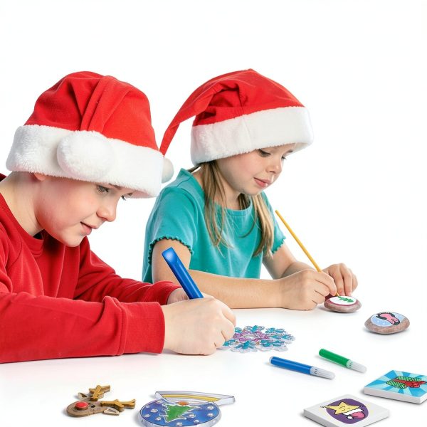 Blue Marble Santa Christmas Craft Kit 15 Crafts Glow in Dark Magnetic-1