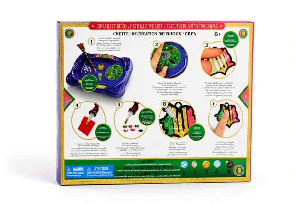 Wicked Gem Art Studio Bracelet Kit Gold Tone 550‑Piece Fantasy Craft-6