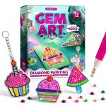 Dan&Darci Gem Diamond Painting Kit 3000+ Multicolor Gems for Kids-0