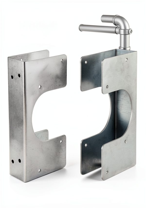 Stud Shoes UPVONT 16‑Gauge Galvanized 6.25" Height for 2× Studs 2 PCS-0