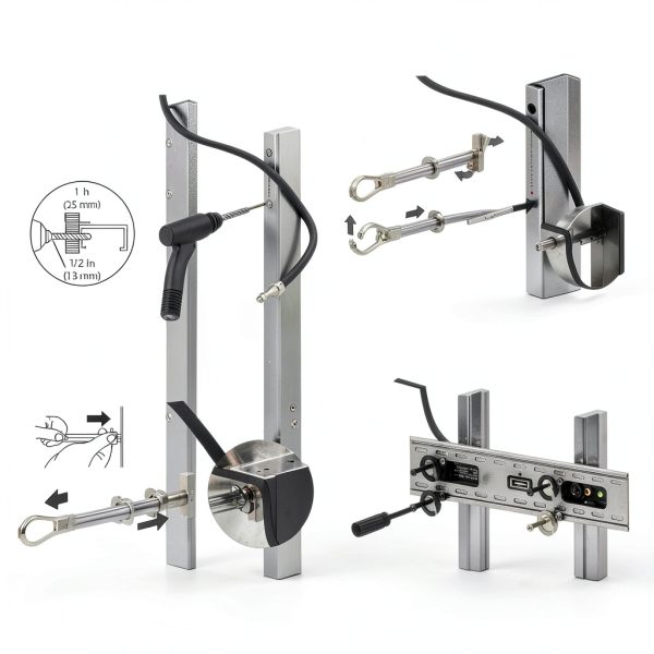 CondoMounts Steel Stud TV Mounting Kit MSK8001 Elephant Anchors Silver-8