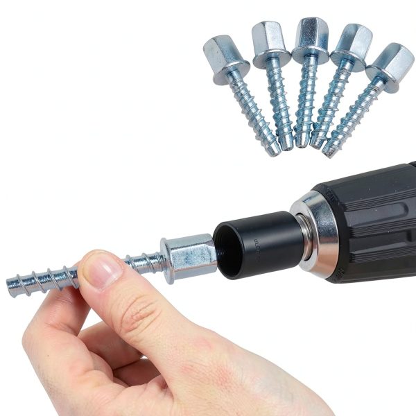 Aifukena Concrete Rod Anchor 3/8" x 1/4" x 1-1/2" Zinc Stud-1
