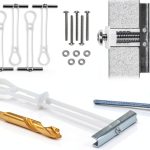 CondoMounts Steel Stud TV Mounting Kit MSK8001 Elephant Anchors Silver-0
