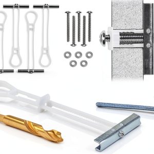 CondoMounts Steel Stud TV Mounting Kit MSK8001 Elephant Anchors Silver-0